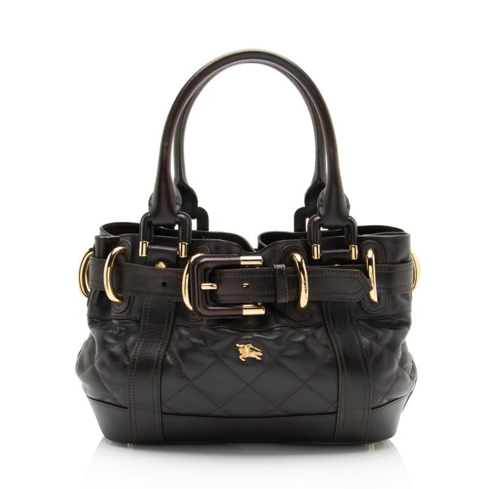 Burberry Quilted Leather Beaton Baby Satchel